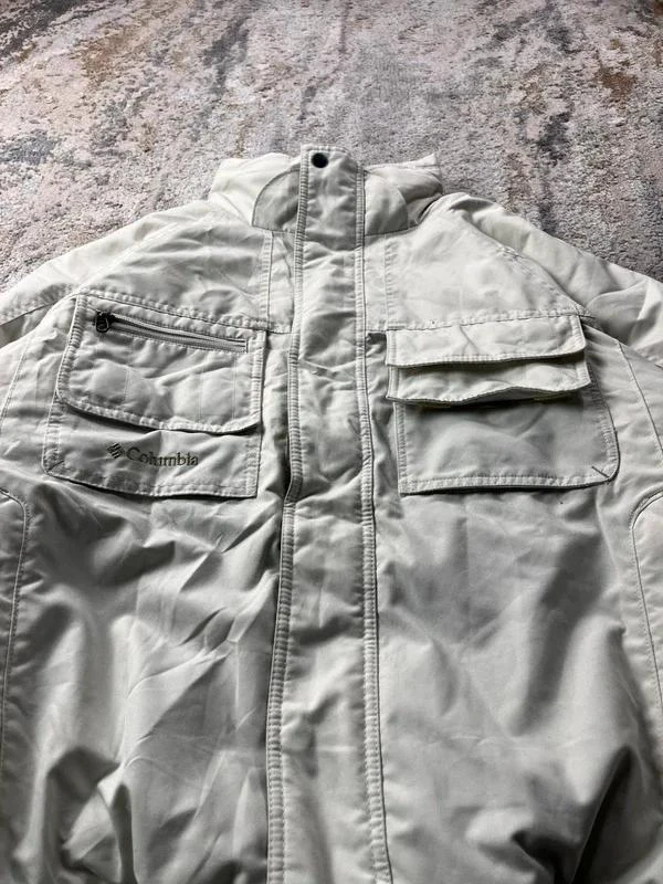 Vintage Columbia Men’s Embroidered Zip Up Bomber Jacket Size L – photo 3